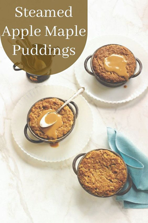 Steamed Apple Maple Pudding