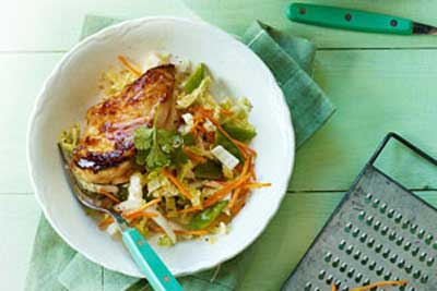 Maple Chicken with Napa Salad